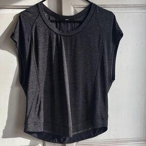 Lululemon size 10 gray scoop neck